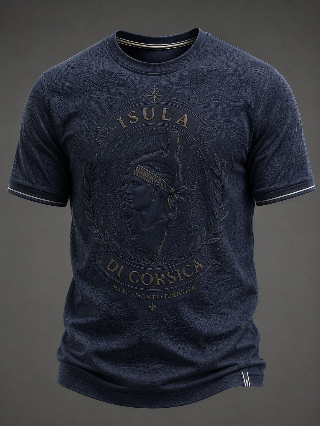 T-shirt pour homme imprimé du drapeau de la Corse