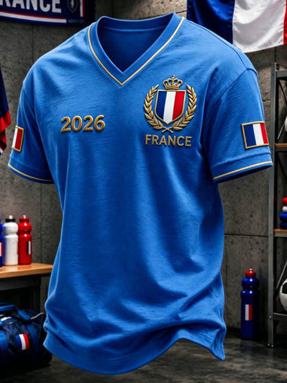 T-shirt col V pour homme