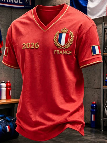 T-shirt col V pour homme