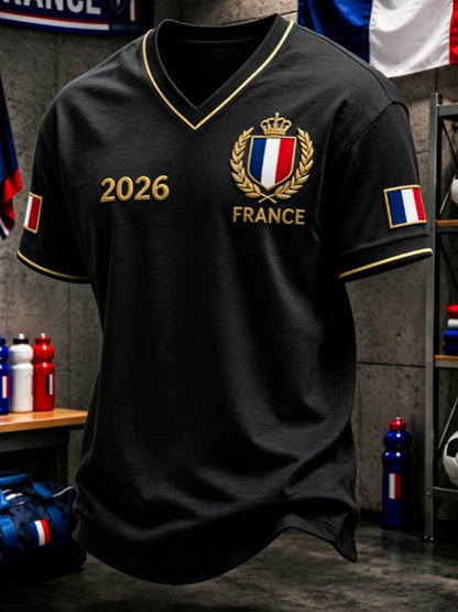 T-shirt col V pour homme