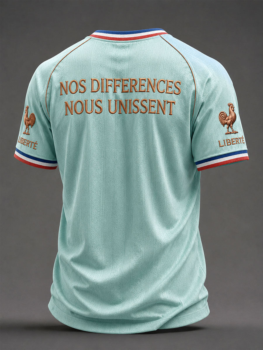 T-shirts de football français pour hommes