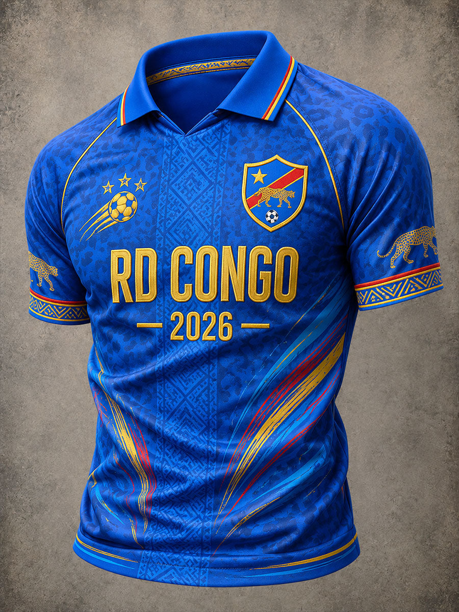T-Shirts 2026 de football de la République démocratique du Congo pour hommes