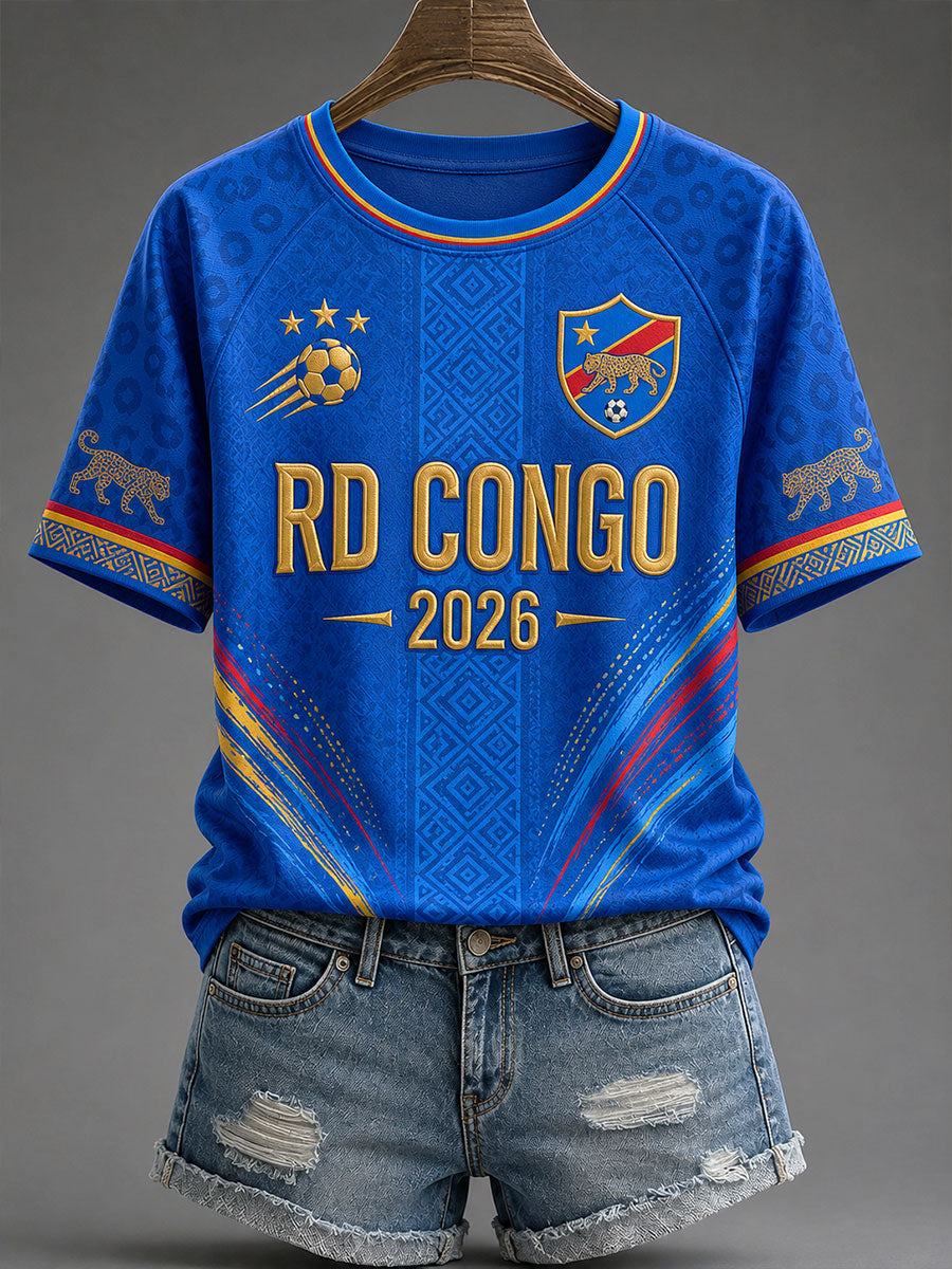 T-Shirts de Football 2026 République Démocratique du Congo Femmes