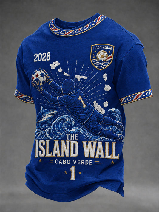 T-shirt décontracté imprimé pour hommes, cadeau idéal pour les fans de football