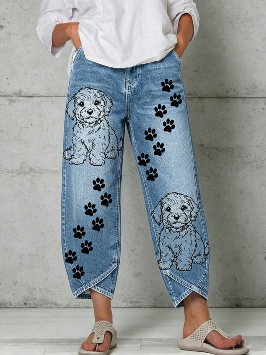 Pantalons pour femmes à imprimé animalier