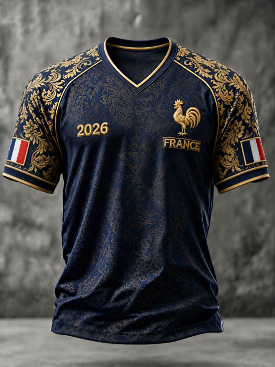 T-shirt à col en V pour homme