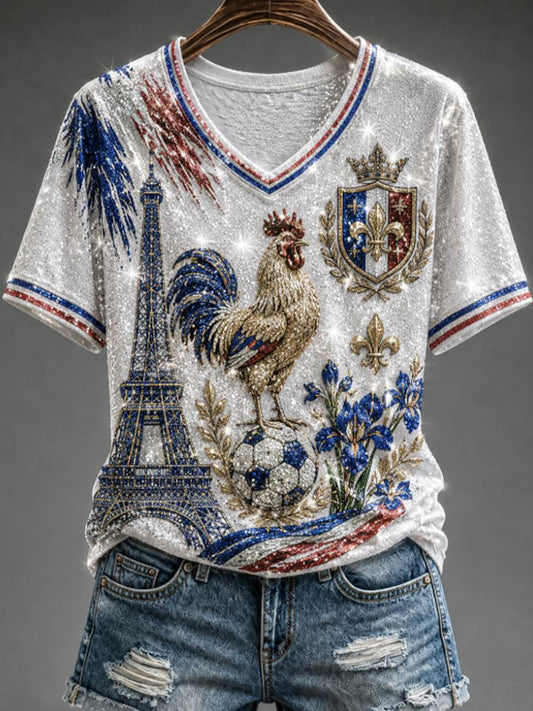 T-shirt à manches courtes pour femme