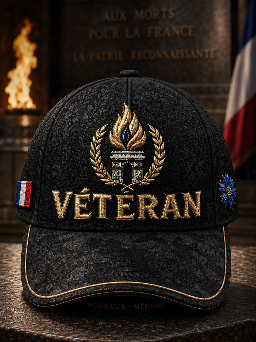 Casquette française unisexe pour anciens combattants