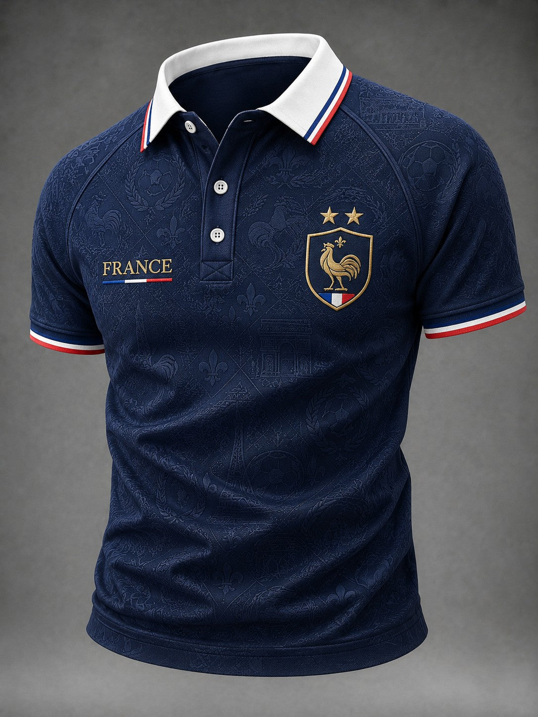 Chemise pour hommes imprimée France Football