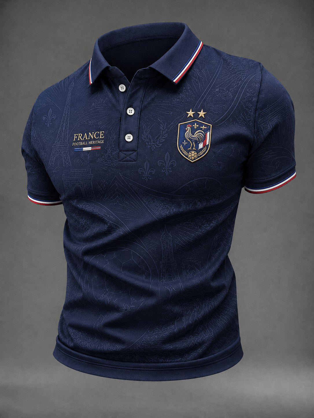 Chemise pour hommes imprimée France Football