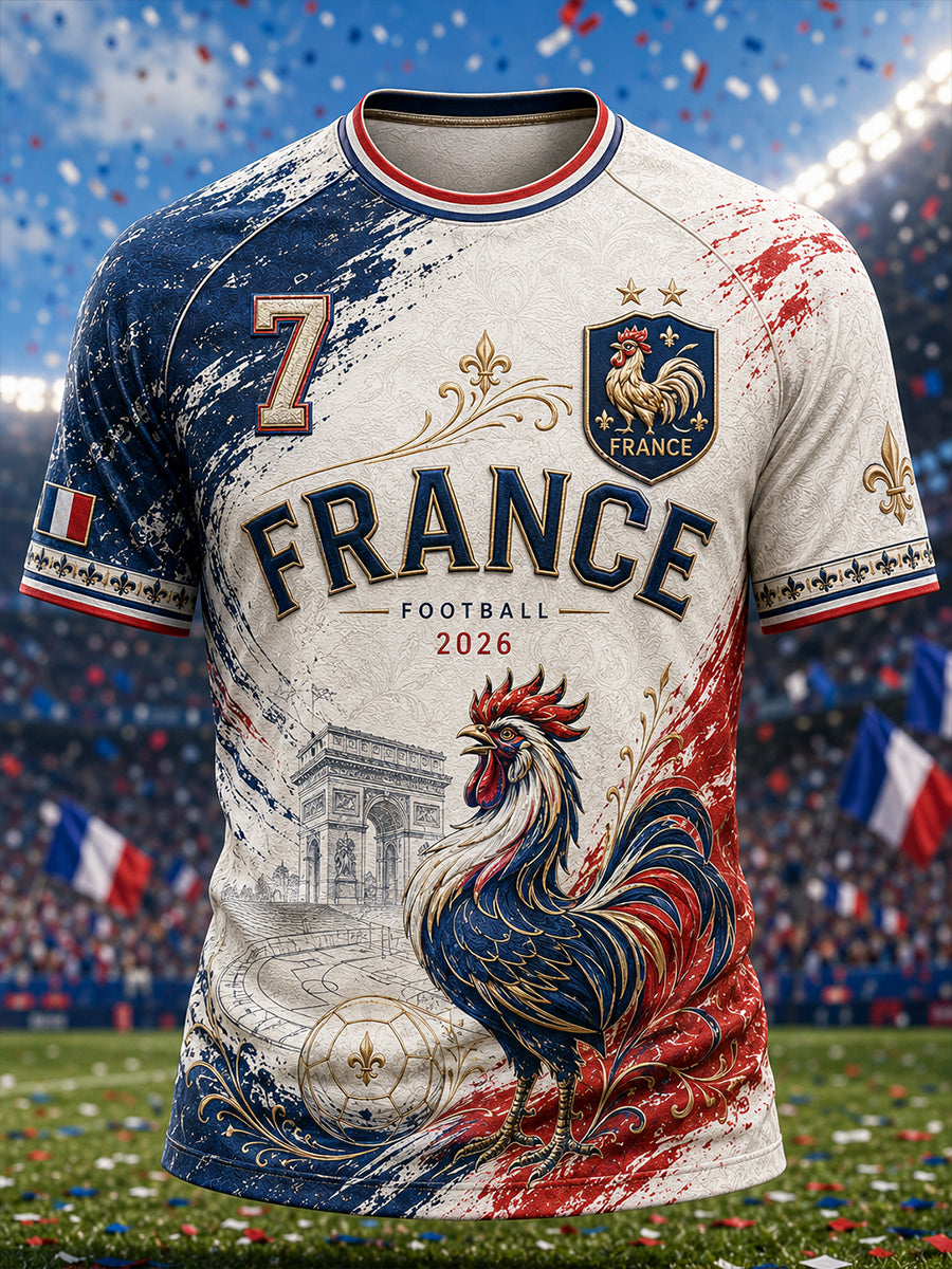 T-shirt manches courtes France Football pour homme