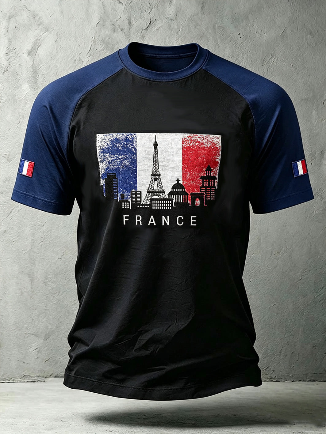 T-shirt imprimé à manches courtes France Memorial pour homme