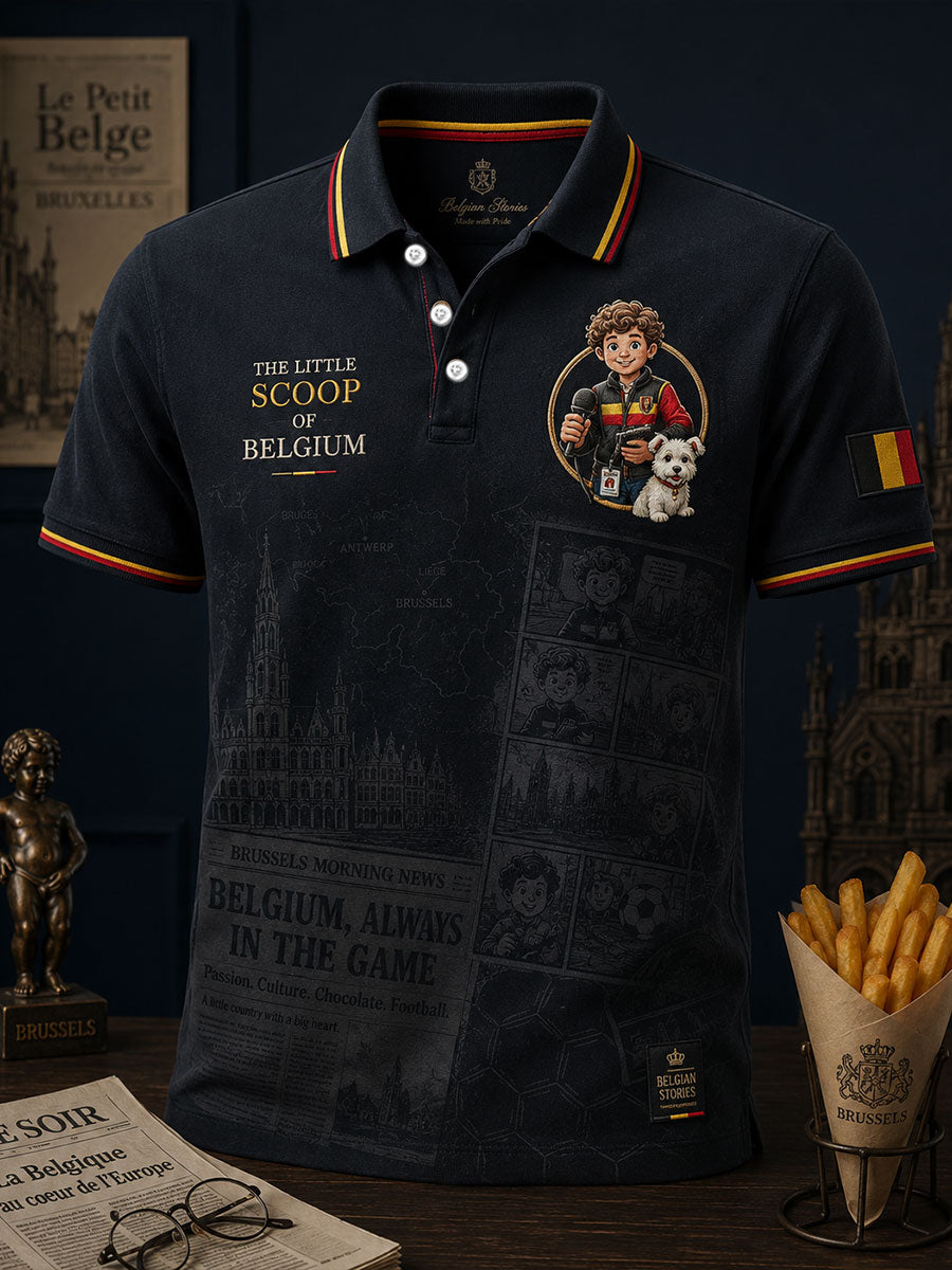 Hauts décontractés pour hommes à imprimé artistique pour la Fête nationale belge