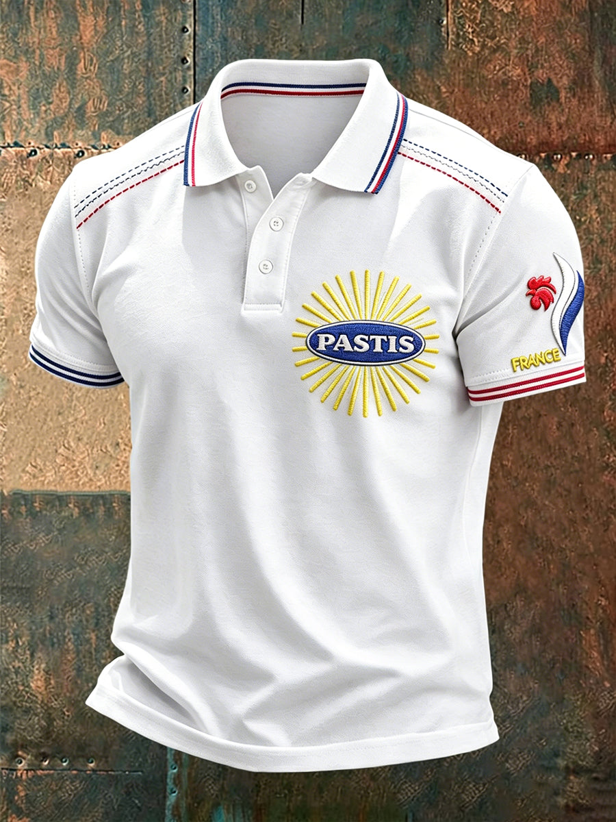 Polo Décontracté Imprimé Pastis Homme