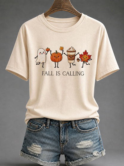 T-shirt Décontracté Femme 'Fall Is Calling'
