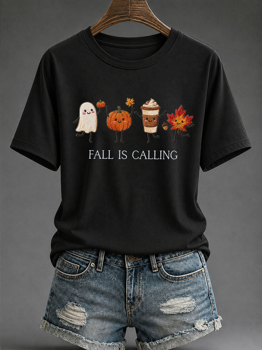 T-shirt Décontracté Femme 'Fall Is Calling'