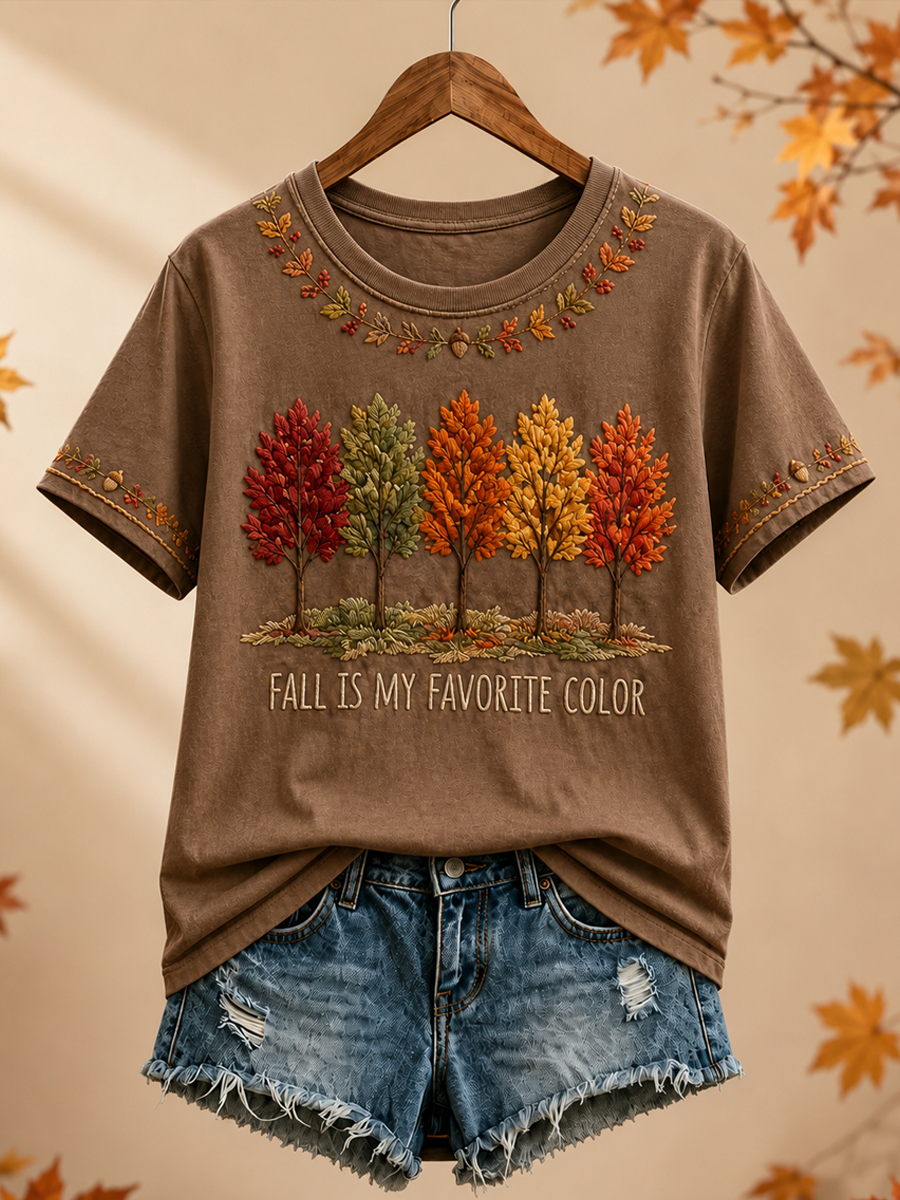 T-shirt à manches courtes Fall Is My Favorite Color Femme