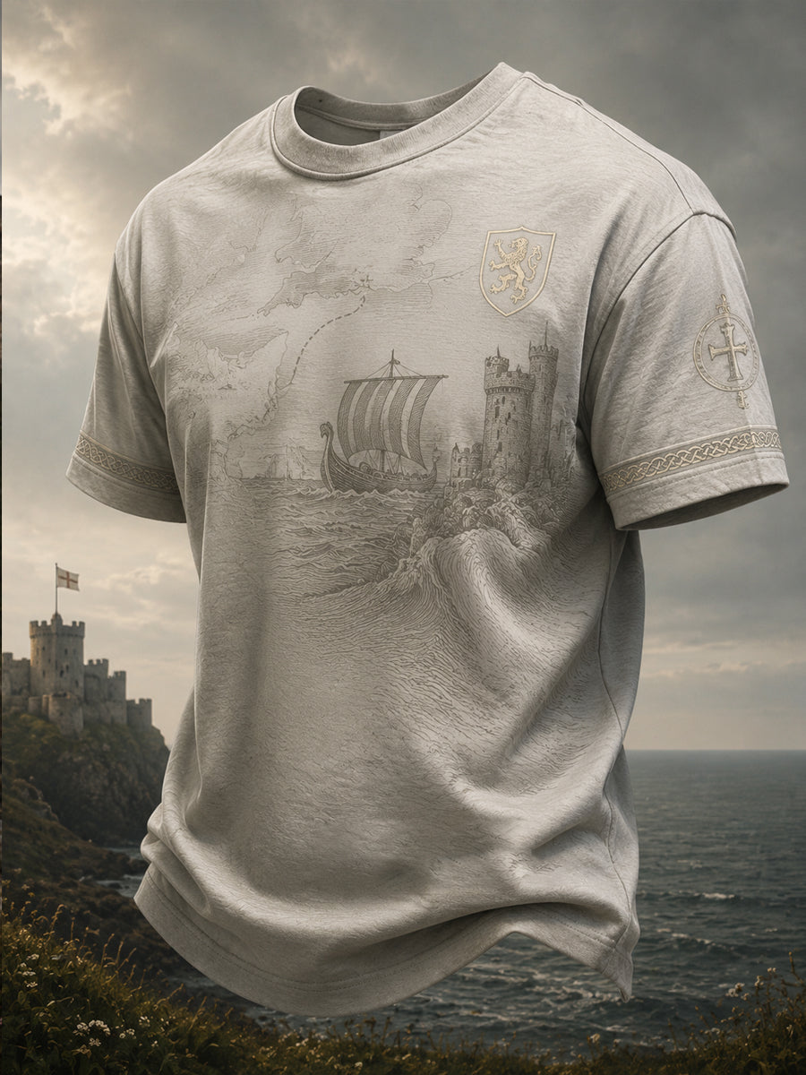 T-shirt imprimé France Normandie Homme