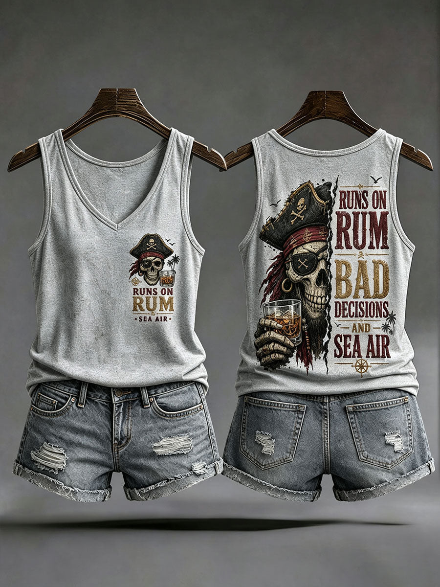 Les femmes 'Runs Sur Le Rhum, Les Mauvaises Décisions Et Sea Air' Gilets