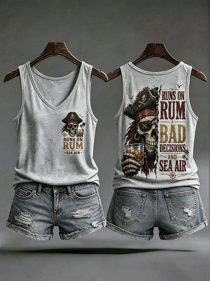 Les femmes 'Runs Sur Le Rhum, Les Mauvaises Décisions Et Sea Air' Gilets
