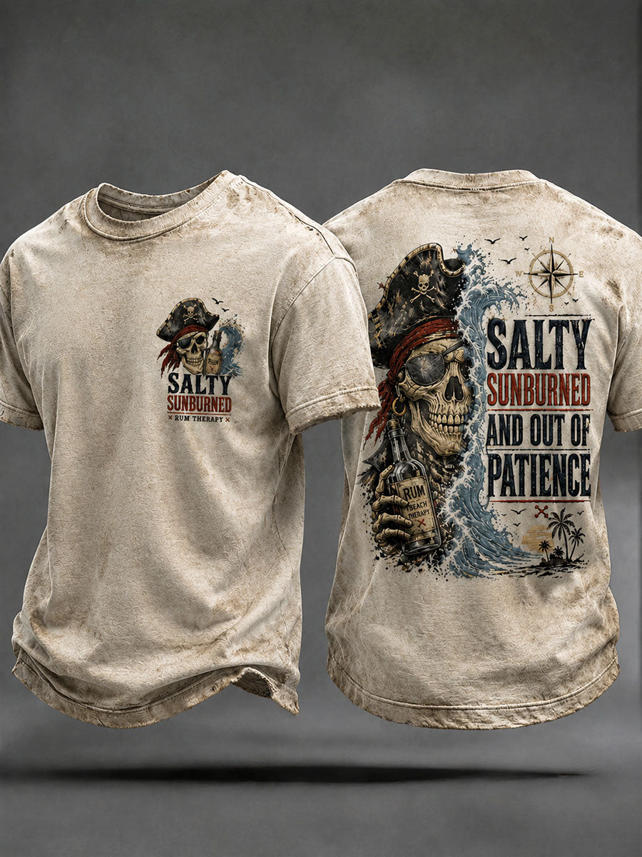 Tee-shirts Homme 'Salty Sunburn' Et Out Of Patience'