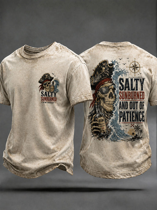 Tee-shirts Homme 'Salty Sunburn' Et Out Of Patience'