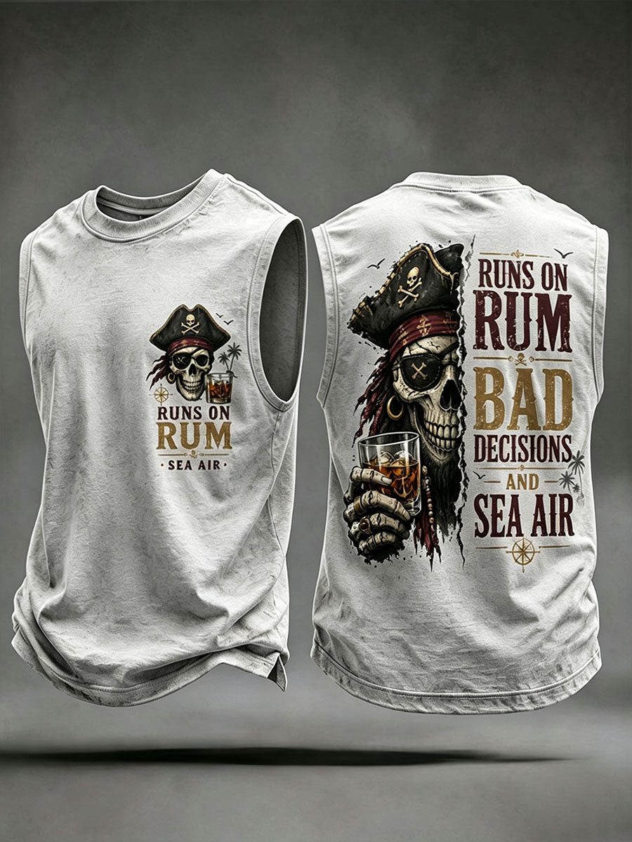 Les hommes 'Runs Sur Le Rhum, Les Mauvaises Décisions Et Sea Air' Gilets