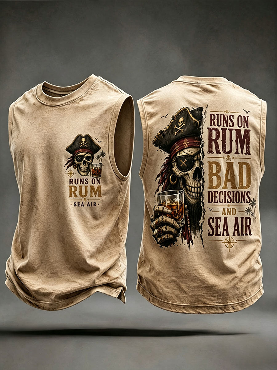 Les hommes 'Runs Sur Le Rhum, Les Mauvaises Décisions Et Sea Air' Gilets