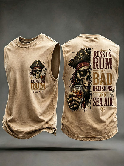 Les hommes 'Runs Sur Le Rhum, Les Mauvaises Décisions Et Sea Air' Gilets