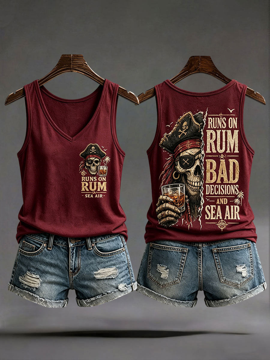 Les femmes 'Runs Sur Le Rhum, Les Mauvaises Décisions Et Sea Air' Gilets