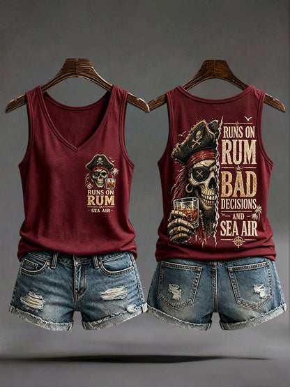 Les femmes 'Runs Sur Le Rhum, Les Mauvaises Décisions Et Sea Air' Gilets
