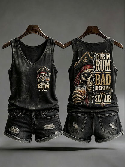 Les femmes 'Runs Sur Le Rhum, Les Mauvaises Décisions Et Sea Air' Gilets