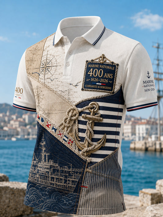 T-shirt à manches courtes bleu marine pour homme