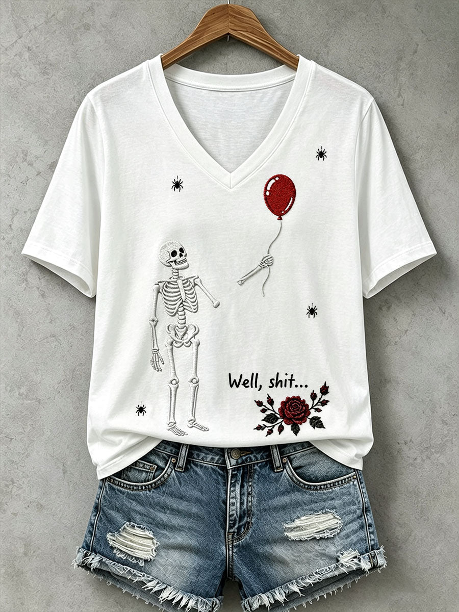 T-shirt Gothic Skull Femme