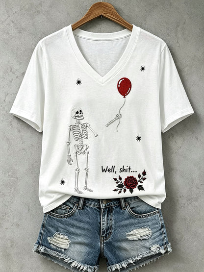 T-shirt Gothic Skull Femme
