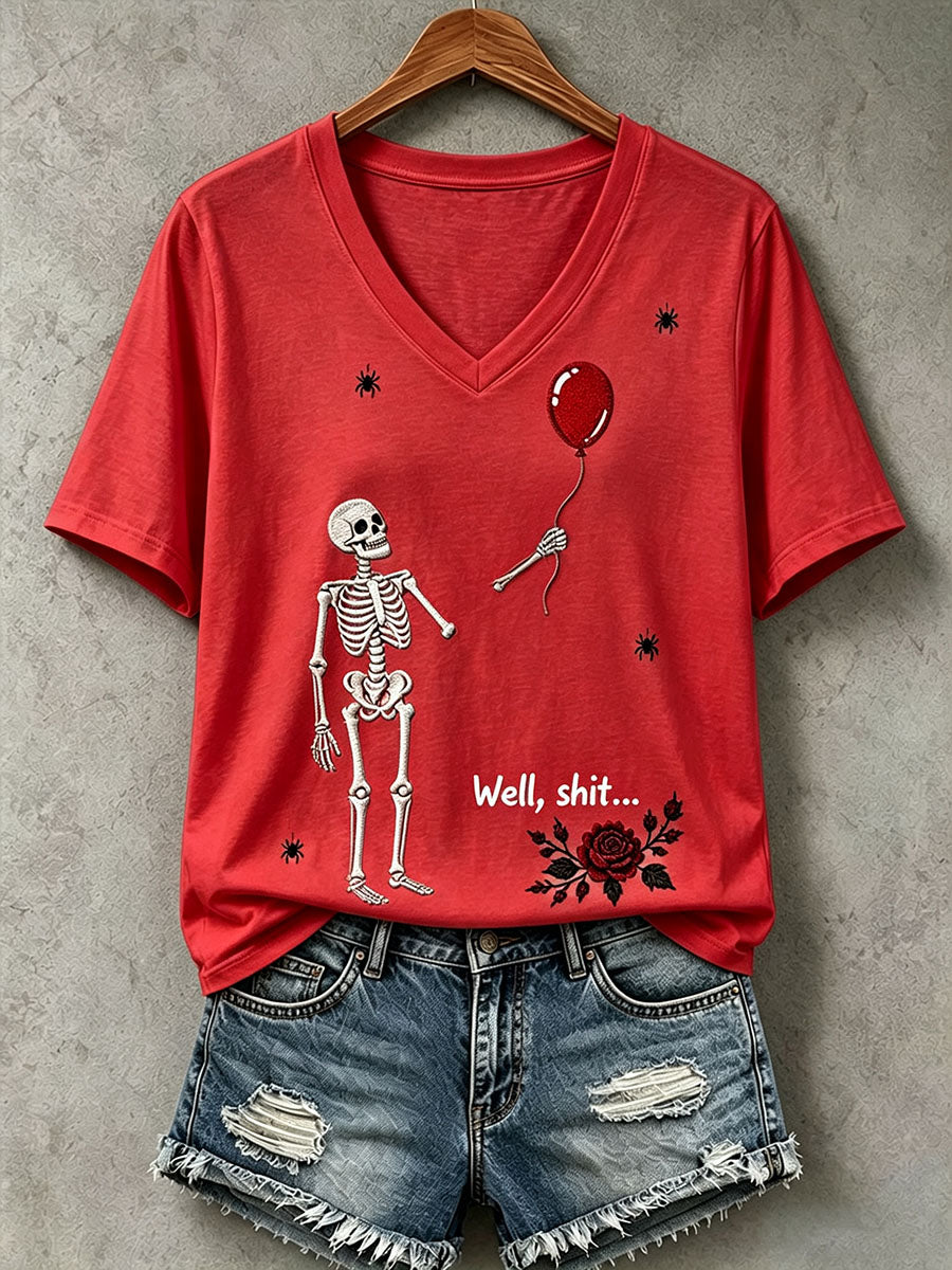 T-shirt Gothic Skull Femme