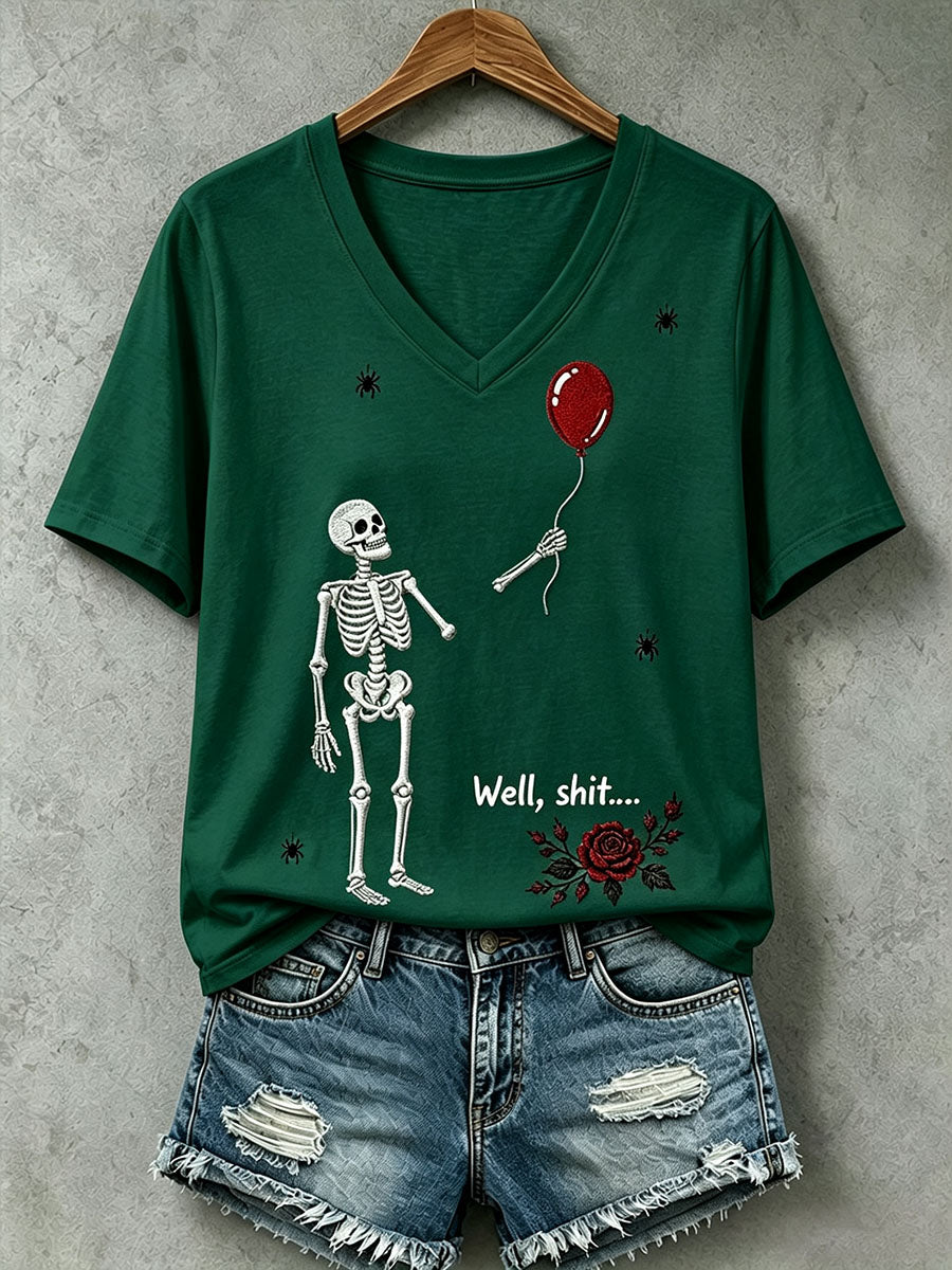T-shirt Gothic Skull Femme