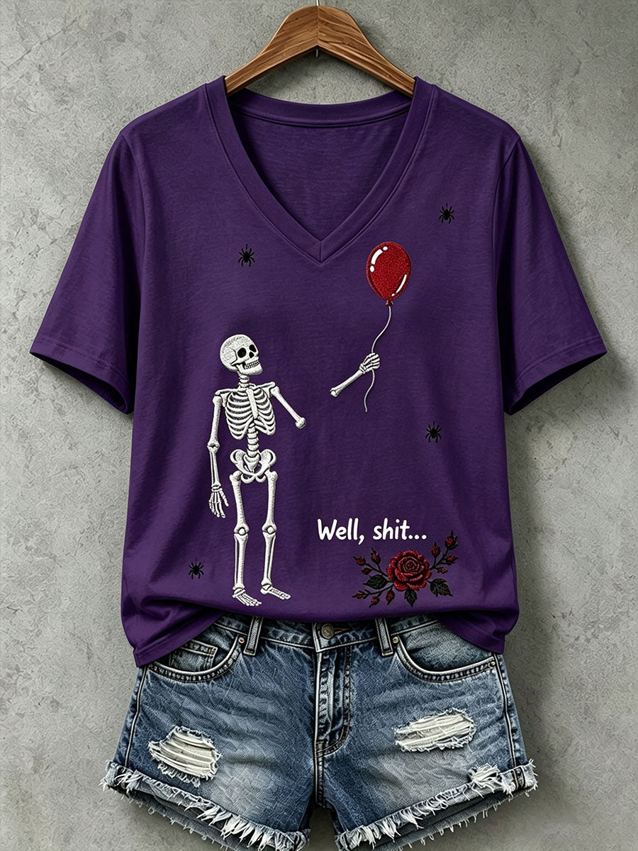 T-shirt Gothic Skull Femme