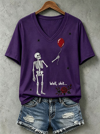 T-shirt Gothic Skull Femme