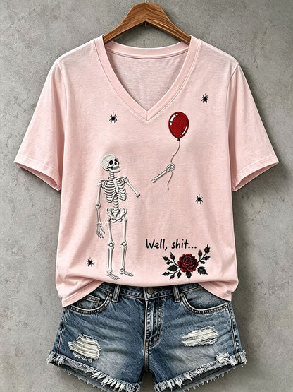 T-shirt Gothic Skull Femme