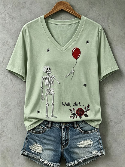 T-shirt Gothic Skull Femme