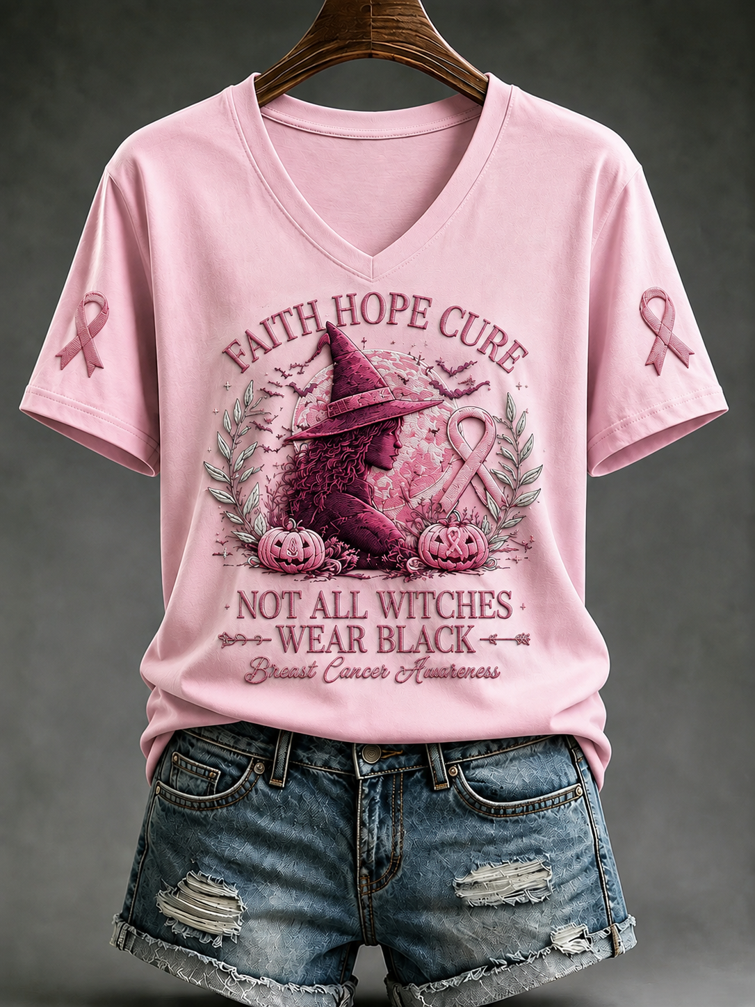 T-shirt rose à manches courtes In october We Wear pour femme