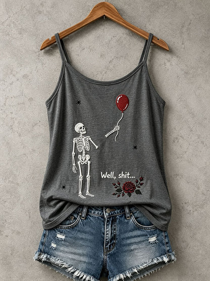 Débardeur Gothic Skull Femme