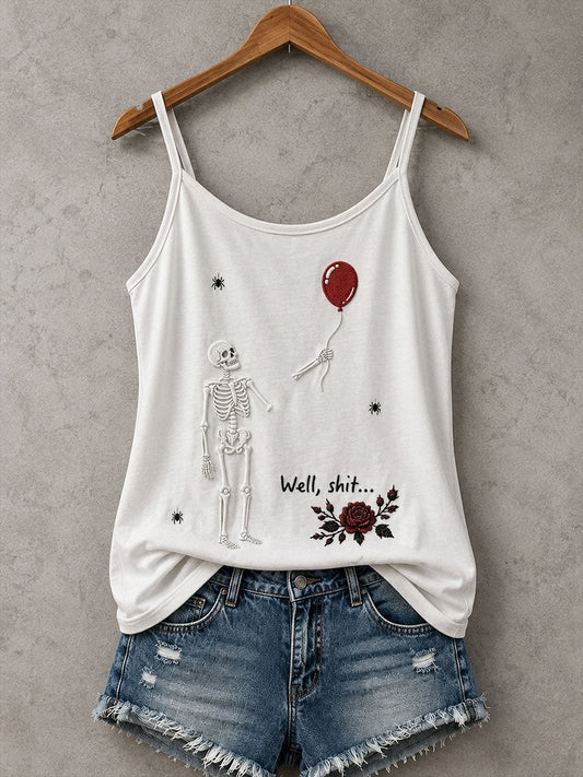 Débardeur Gothic Skull Femme