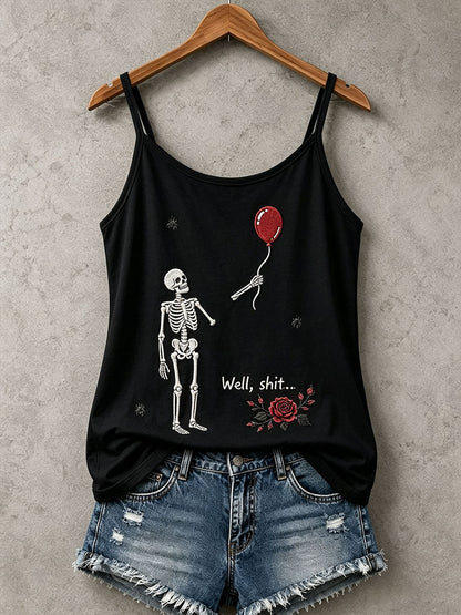 Débardeur Gothic Skull Femme