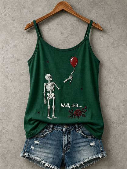 Débardeur Gothic Skull Femme