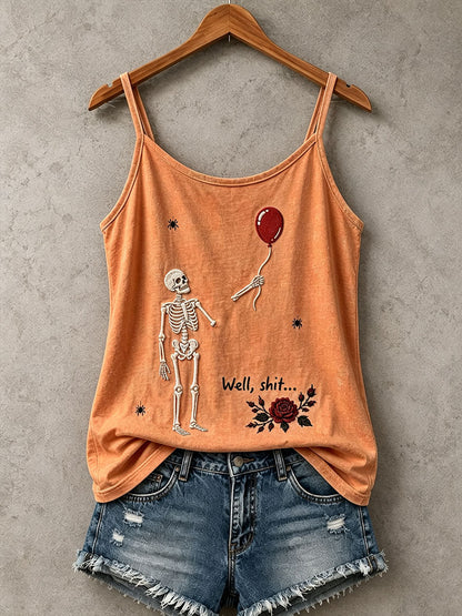 Débardeur Gothic Skull Femme