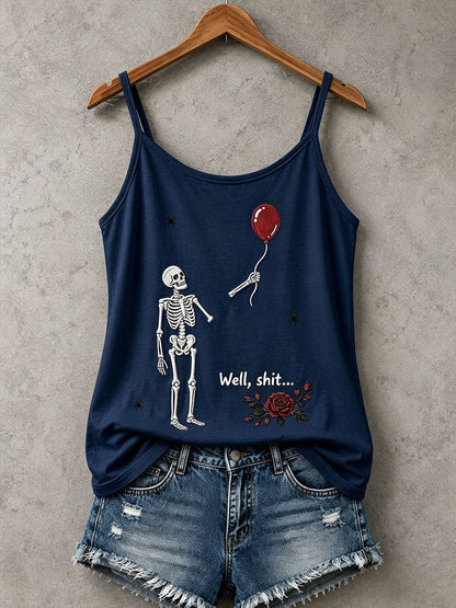 Débardeur Gothic Skull Femme