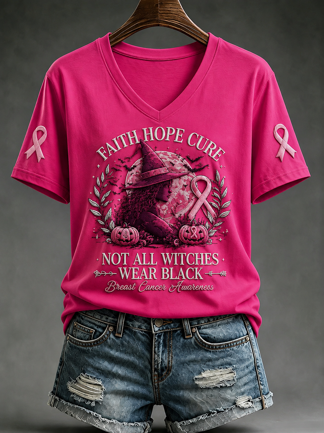 T-shirt rose à manches courtes In october We Wear pour femme