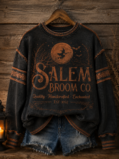 Sweat-shirt à imprimé Salem Broom Company Femme
